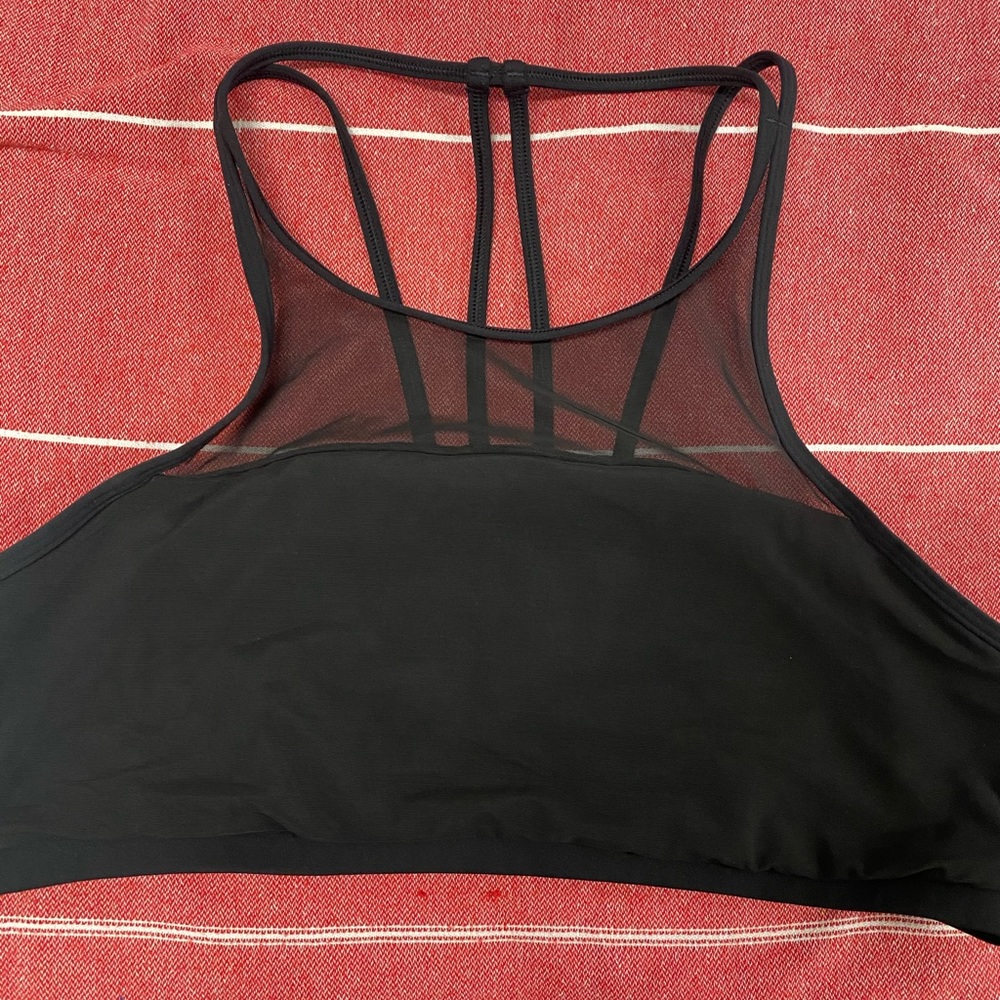 Black Lululemon Sport Bra Top size 12